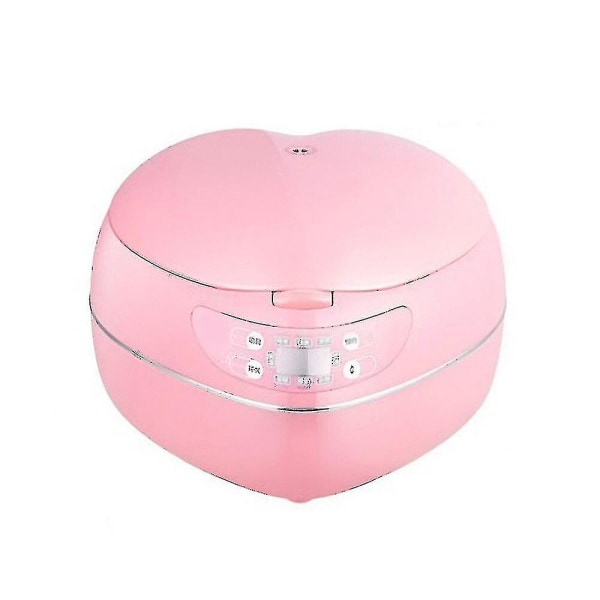 Persika hjärtformad riskokare Smart mini riskokare för hushåll för 1-2-3-4 personer Pink 110V-120V