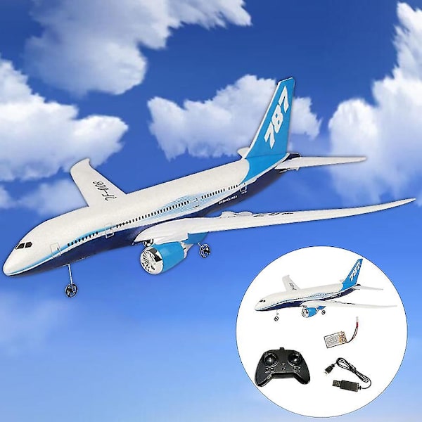 DIY EPP Fjärrkontroll Flygplan RC Drone 787 Fixed Wing Plane Kit Toy ZUAN Dual Battery