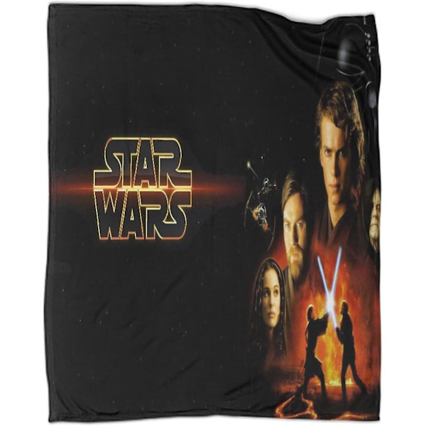 Star Wars 3d filt Super Ultra Mjuk flanell fleece filt Kast Fluffig Varm Mysig Flanell Mikrofiber Resefilt för säng och soffa Lätt Thr 80x60in 200x150cm