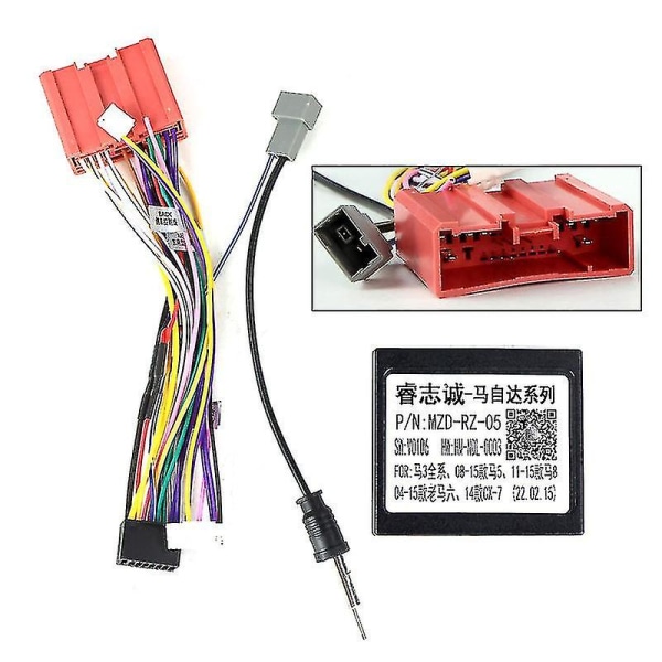 För Mazda6 Mazda 6 2008 - 2012 Bilradio Instrumentbräda Panel Power Nätsladd Canbus Cable Canbus