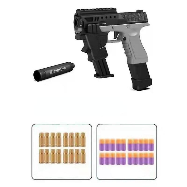 Hywell Tactical Accessories Glock Pistol Shell Ejection Soft Bullet Gun Manuaalisesti ladattava Eva Simulation Lasten lelupistooli style 1