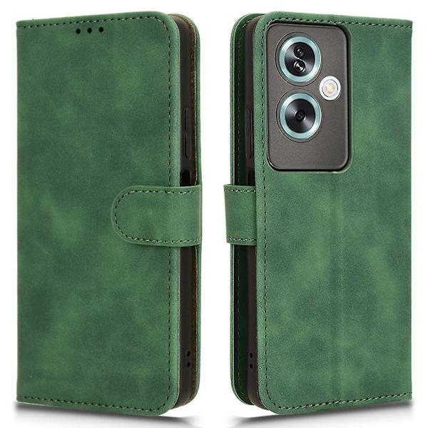 Til Oppo A79 5g / A2 5g Case Stand Wallet Phone Lædercover Green