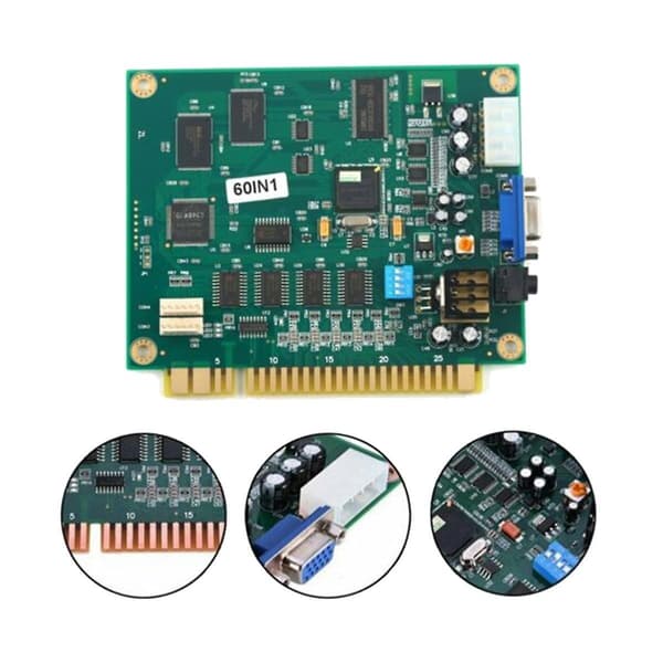 60 i 1 Jamma Arcade Classics Spillebræt til Cocktail Arcade Machine Up Right Arcade Machine Donkey Green