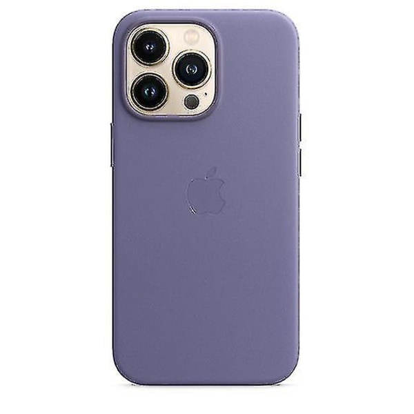 Nahkainen phone case Iphone 13 Pro Case Magsafen kanssa Wisteria