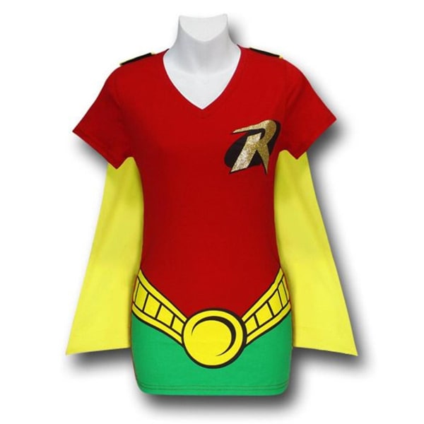 Robin T-shirt med V-udskæring til kvinder Red X-Large
