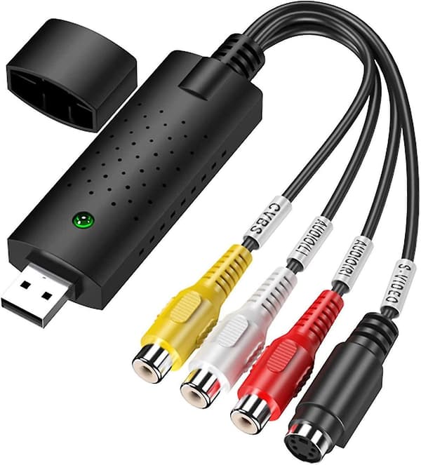 Vhs til digital konverter,hi8 Vhs til dvd videooptagelseskort,vhs til usb,dvd,usb 2.0 til Windows10/8/7,macos