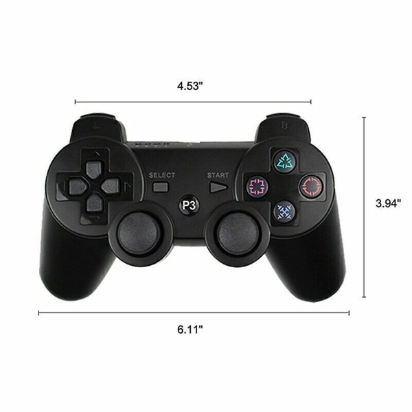 För Ps3 Wireless Bluetooth 30 Controller Game Handle Remote Gamepad Stock Blue