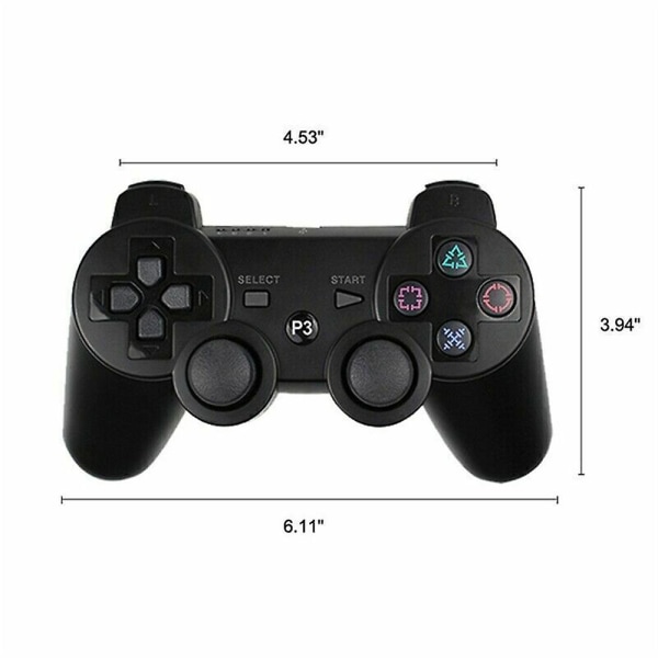 Ps3 Wireless Bluetooth 30 Controller Game Handle Remote Gamepad Stock Blue