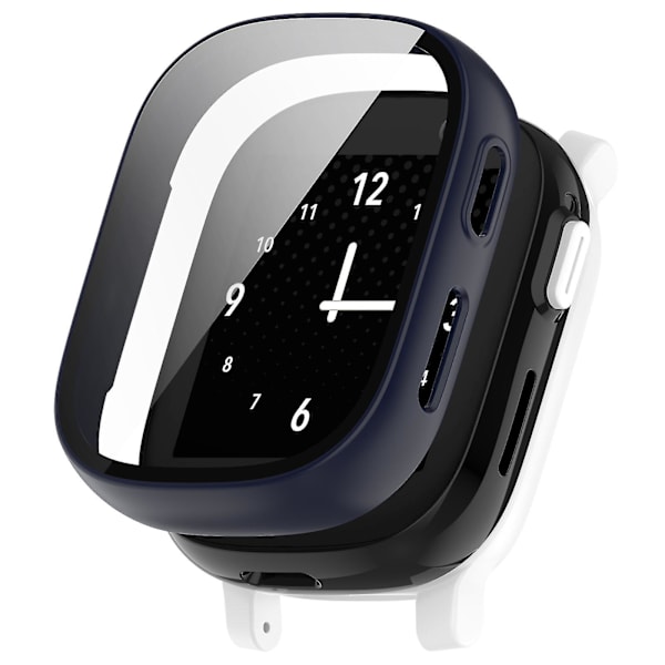 Case PC watch Cover X6 Playlle, karkaistu lasi näytönsuoja Midnight Blue