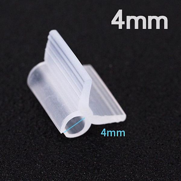 100 stk Plastic Havearbejde Podning Clips Mini Transparent Tomat Plant Support Klemmer 4mm