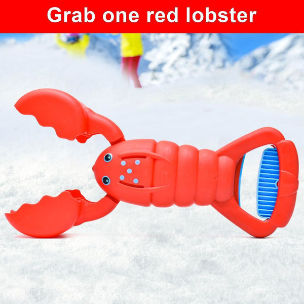Hummer Clips Sand Leksak Krabba Robot Strandleksaker Stärka utomhusprodukter Plast Party Favors Gift Claw Hand Grabbe för åldrar 3+, perfekt för stranden