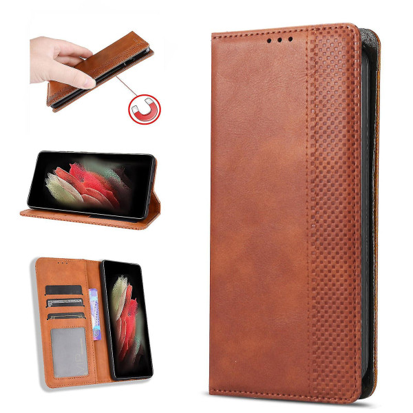 Kompatibel med Ulefone Armor 8 Case, Folio Cover Magnetic Wallet Læder Taske til Ulefone Armor 8 C1