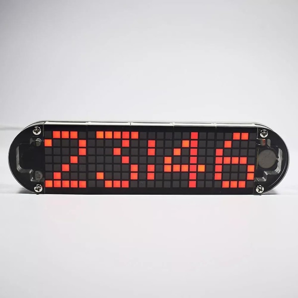 Hög noggrannhet Multifunktion Led Dot Matrix Animation Effects Clock Diy Kit Nytt Red