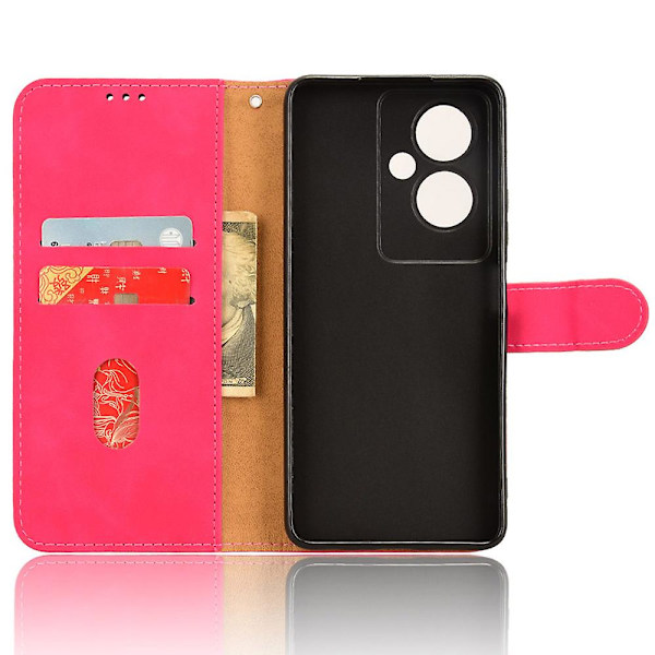 För Oppo A79 5g / A2 5g Case Stativ Plånbok Telefon Cover Rose
