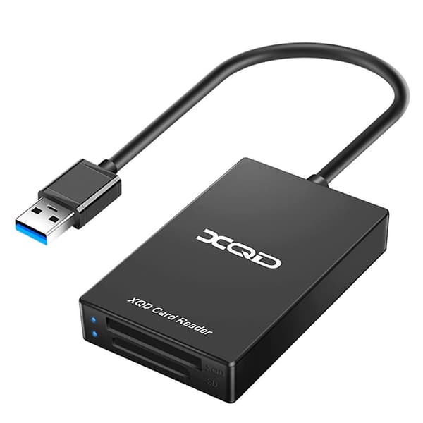 Type C USB 3.0 SD XQD-hukommelseskortlæseroverførsel til M/G-serien til OS Windows-computer(USB) Black