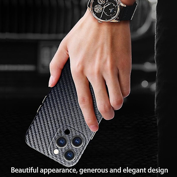 Cover i kolfiber till Iphone 13 Mini Black