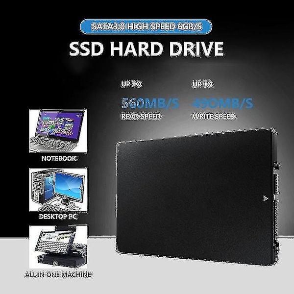 2,5 tommer Sata 3 Ssd 4tb Ssd-drev 120gb 128gb 240gb 256gb 360gb 512gb 1tb 2tb 4tb Disco Duro Laptop Ssd-drev 120GB