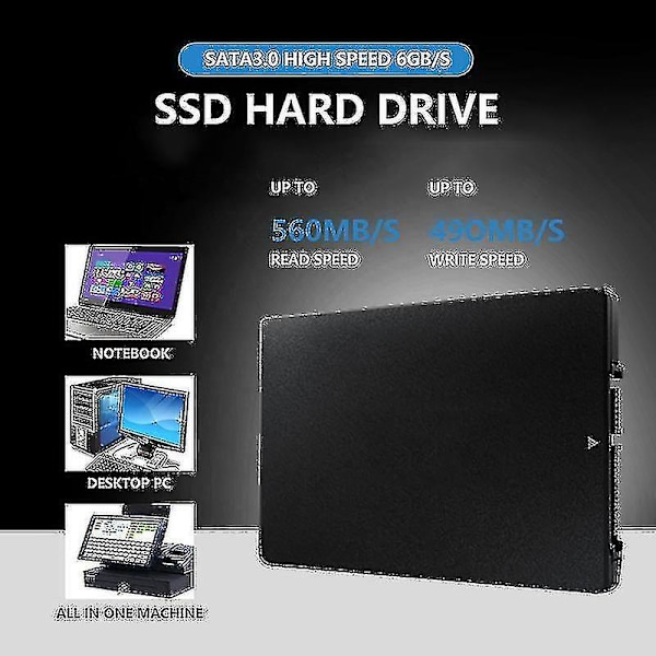 2,5 tommer Sata 3 Ssd 4tb Ssd-drev 120gb 128gb 240gb 256gb 360gb 512gb 1tb 2tb 4tb Disco Duro Laptop Ssd-drev 240GB