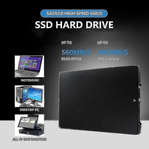 2,5 tuuman Sata 3 Ssd 4tb Ssd-asema 120gb 128gb 240gb 256gb 360gb 512gb 1tb 2tb 4tb Disco Duro kannettavan tietokoneen SSD-asema 120GB