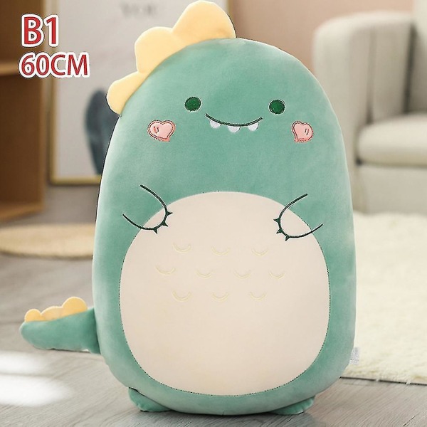 Squish Supermjuk plyschleksak Djur Kawaii Unicorm Dinosaurie Lejon Mjuk stor kudde Dinosaur 60CM