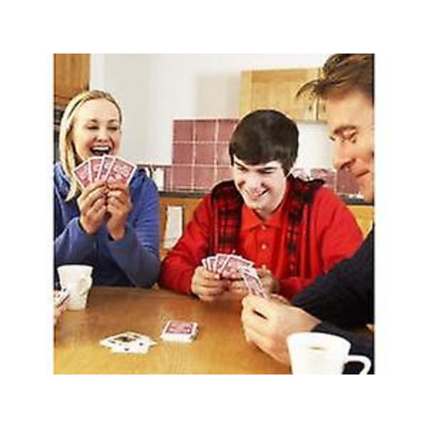12 pakkaiset korttipelit 54 tavallista indeksipokeripelikorttia 6 sinistä ja 6 punaista, sileä kartonkikorttia, täydellinen juhliin (6.3 * 8.