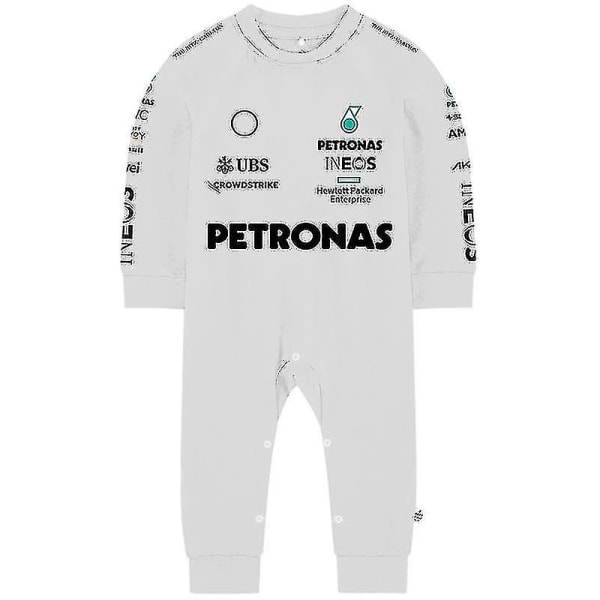 2023 F1 Ny säsong Sport Baby Jumpsuit Vår Höst Svart Bebisar Pojke Barn Romper Formula One Racing Team Nyfödd Krypdräkt Kr WCLTY-204 3M