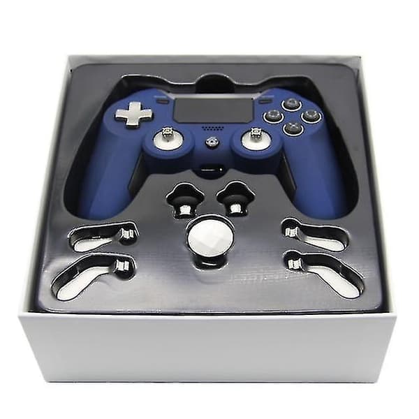 Trådlös Bluetooth spelkontroller kompatibel Ps4 / Slim / Pro / Pc Blue