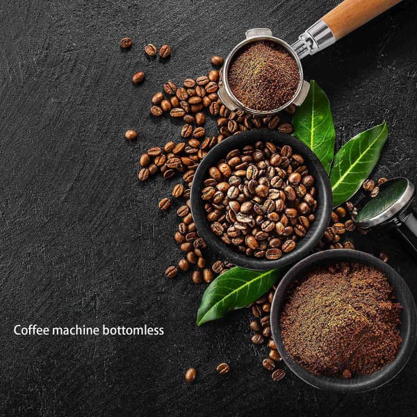 Kaffebundløs til Delonghi Ec680/ec685 filter 51mm rustfrit stål erstatningsfilterkurv Co Silver