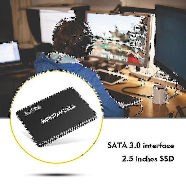2,5 tommer Sata 3 Ssd 4tb Ssd-drev 120gb 128gb 240gb 256gb 360gb 512gb 1tb 2tb 4tb Disco Duro Laptop Ssd-drev 120GB
