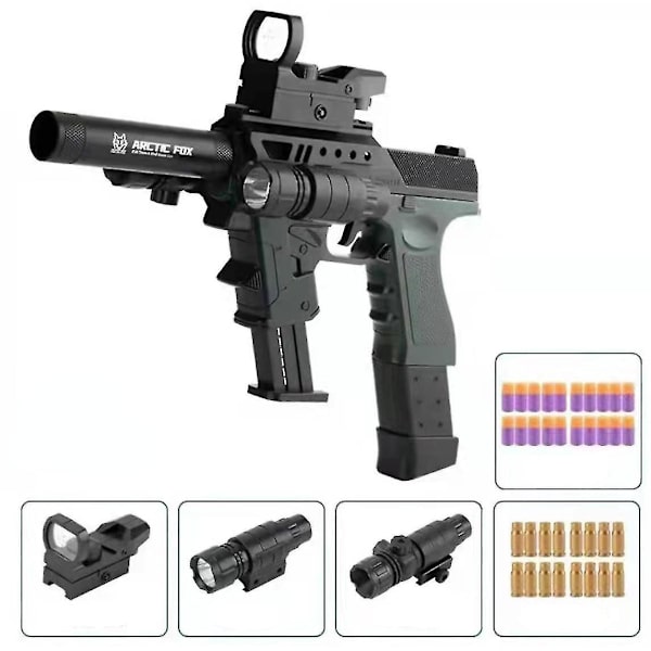 Hywell Tactical Accessories Glock Pistol Shell Ejection Soft Bullet Gun manuellt laddad Eva Simulering Barnleksakspistol style 4