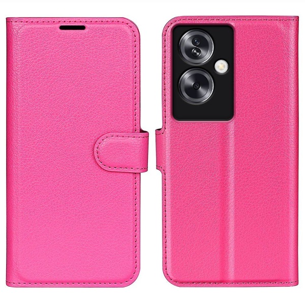 Til Oppo A79 5G etui Magnetic Litchi Texture Mobiltelefoncover med pung og stativ Pink Style G Oppo A79 5G