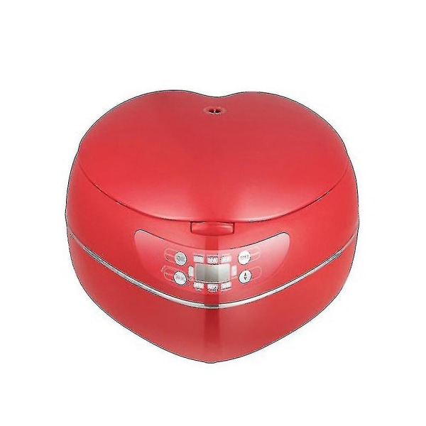 Persika hjärtformad riskokare Smart mini riskokare för hushåll för 1-2-3-4 personer Red 110V-120V