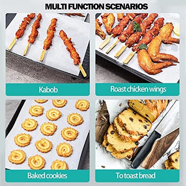 Teflonmåtter, 3 Pack Non Stick Ptfe Teflonplader Grillmåtter Bagning Madlavningsplader Grillplader Ovnforinger Varmepresse Overførselsark Varmebestandig Brown