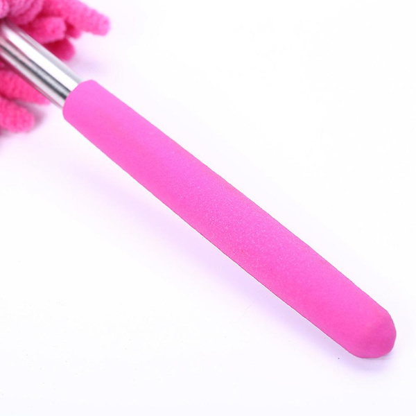 Teleskooppinen mikrokuituliina, pidennettävä puhdistuskoti, pölykahva Hot Pink