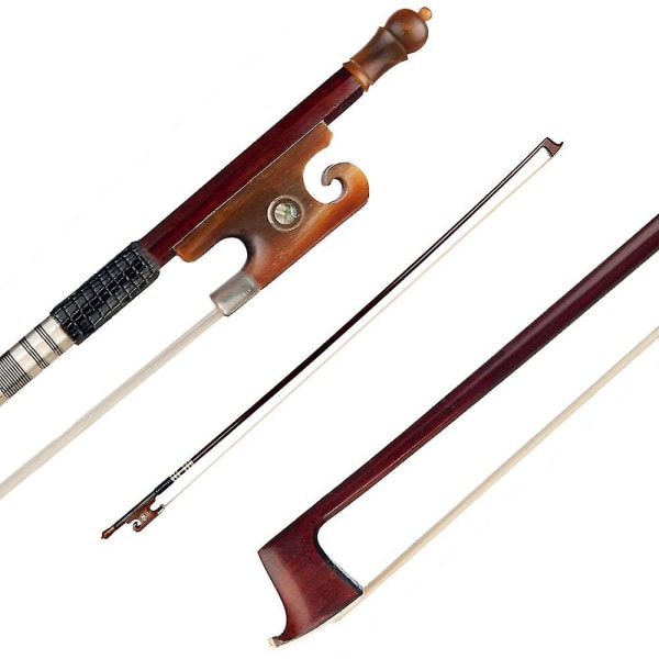 Pernambuco 4/4 Full Size Violin Fiddle Bow välbalanserad Horn Style