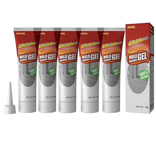 1-5 stk Dyb skimmelfjerner gel, husholdningsskimmelfjerner gel til køkken badeværelse vægfliser pletter Vask 450g
