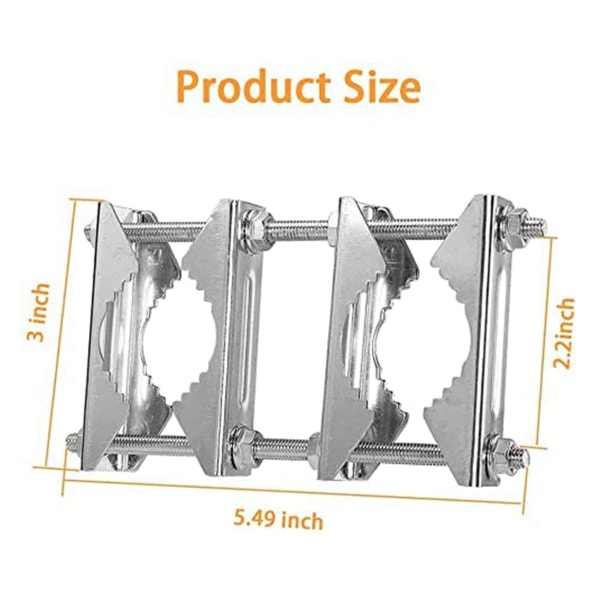 2 kpl kaksinkertainen antenni maston pidike V leukalohko pulteilla masto maston kiinnike, patio sateenvarjon pidike Hea as shown