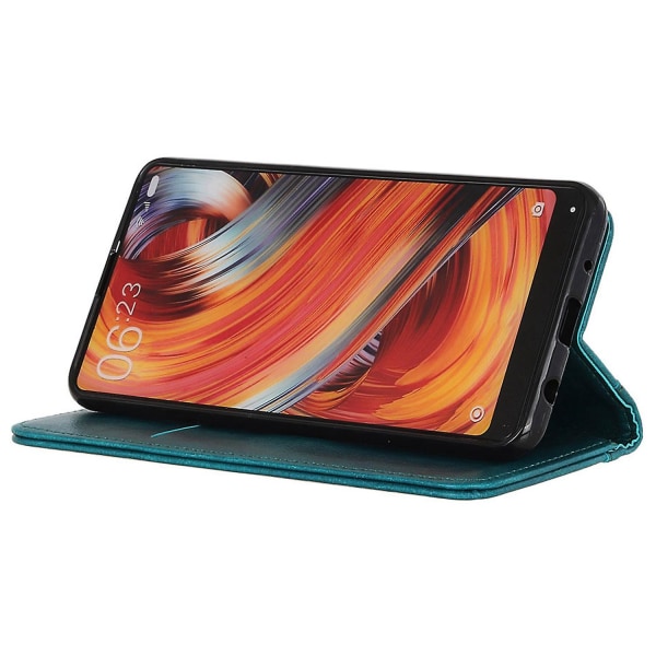 För Xiaomi Redmi Note 13 4G Cover Split Läder Litchi Texture Phone case Green
