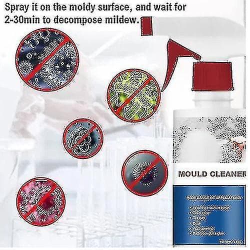 Mildew Cleaner Foam, Mildew Deodorant Decontamination Spray, Foam Mildew Spray 4Pcs