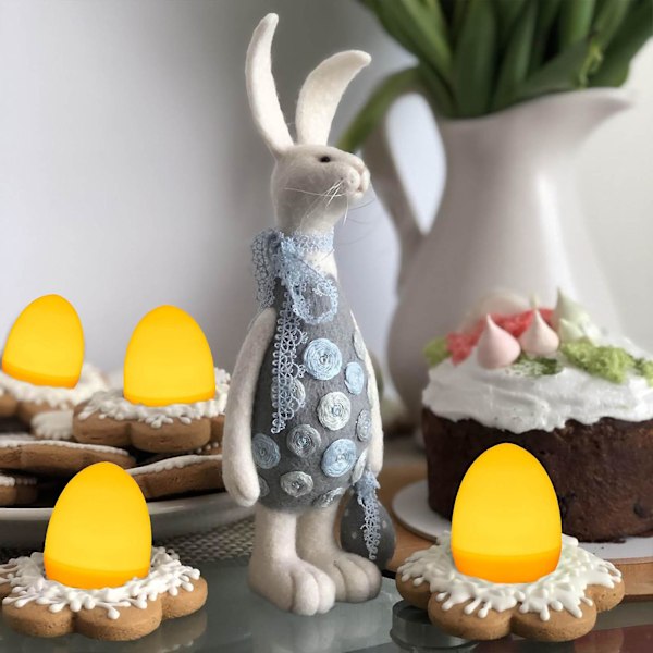 12 påskljusprydnader påskhängande ägg påskgransprydnader för påskdekor eierfarben ostern YE