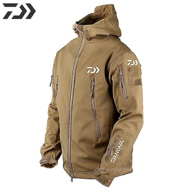 Miesten Tactical Tuulenpitävä Vedenpitävä Takki Special Forces Soft Shell -kalastuspuku Miesten armeijan taisteluhousut Miesten kalastustakit M Jackets 08