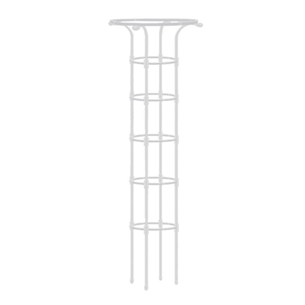 Havearbejde Paraplyformet blomsterholder Klatrestativ Havegitter til klatreplanter og blomster White 11*72.7In