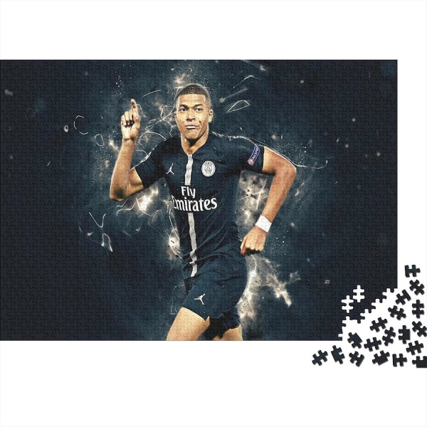 Mbappe palapelit aikuisille 1000/500/300 pala jalkapallotähdet palapelit 1000/500/300 pala palapelit aikuisille parhaaksi lahjaksi aikuisille 1000pcs