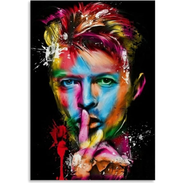 Puslespil 1000 stykker træmonteringsbillede David Bowie plakat Voksenspil Pædagogisk legetøj,unikke gaver - miljøvenlige og levende farver - vær 500 Piece