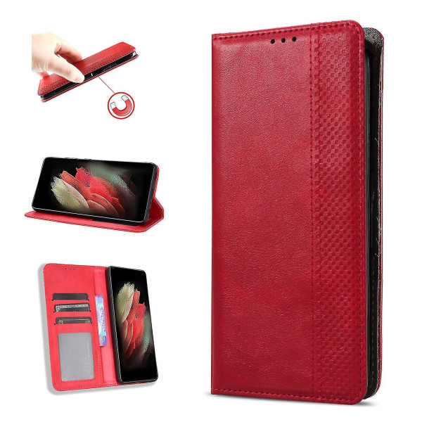 Kompatibel med Ulefone Armor 8 Case, Folio Cover Magnetic Wallet Læder Taske til Ulefone Armor 8 C2