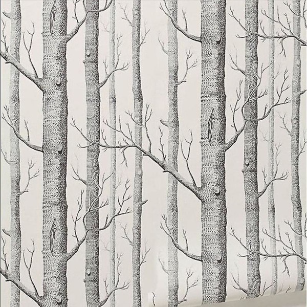 0,53x10m Birketræ tapet moderne indretning tapet papirrulle skov træ tapeter til soveværelse stue as show