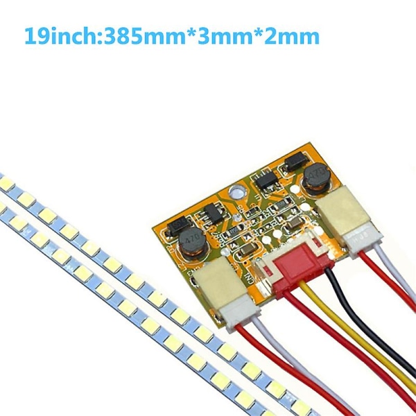 15-24 tommer LED-baggrundslys Strip Light Kit LCD-skærm til LED-skærm Strømplade 385mm