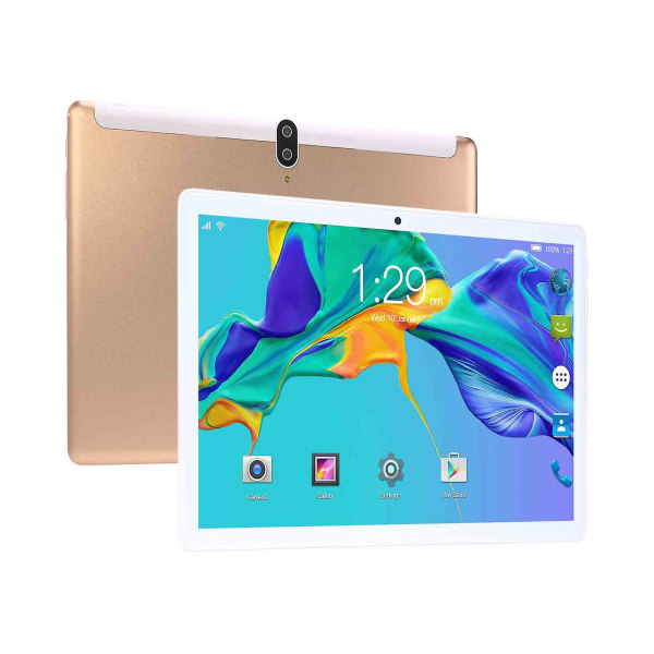 Opgraderet 2+16G 10,1 tommer Tablet PC IPS HD Skærm WiFi Bluetooth Stemmeopkald Spil Video Læring Tablet Android 10.0 System Dual SIM Dual Standby Fuld N GD