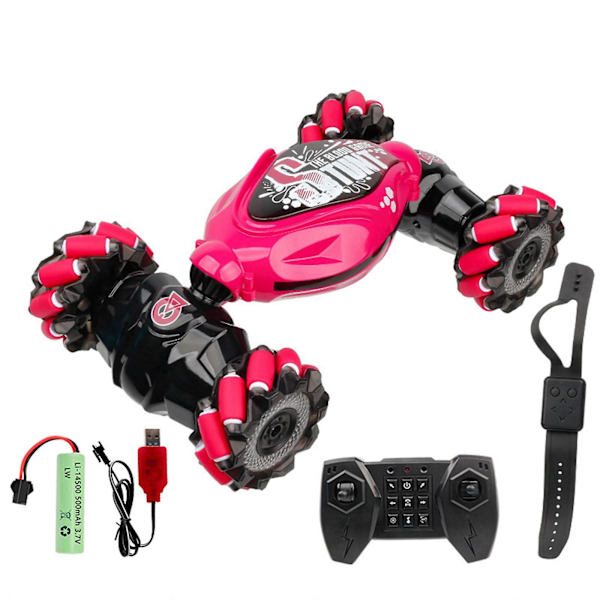Rc Cars Gesture Rc Car Large 1:14 Skala, 4Wd 2.4G Håndstyret fjernbetjeningsbil, All Terrains Trucks til drenge Gesture Rc Stunt Car for Alder 4-12 W Red Free Size