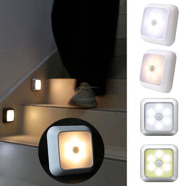 Led rörelsesensorlampor Pir Badrumsnattlampa med USB kabelskåp Trappa warm light C